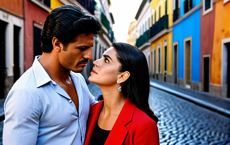 "Avenida Brasil" Scene**

"A scene from the iconic Brazilian telenovela 'Avenida Brasil', capturing the drama and passion of the story, fully clothed actors, appropriate attire, safe for work, perfect anatomy, natural proportions, professional photography, high quality, telenovela style, vibrant colors, evocative lighting, Rome setting background."

**