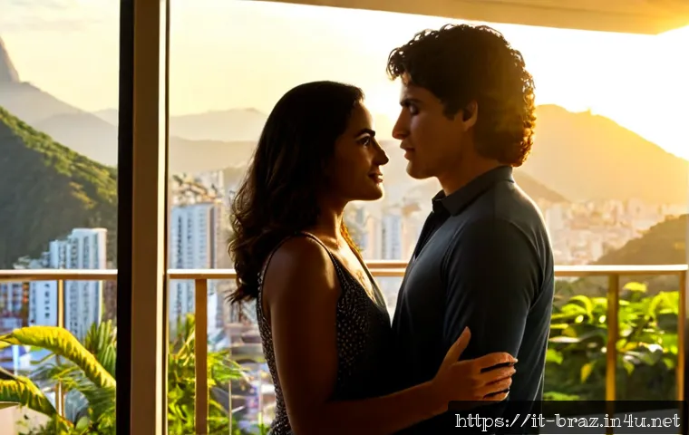 Home 30 브라질 대표 TV 드라마 - Photorealistic Brazilian telenovela-style family drama scene in a sunlit Rio de Janeiro apartment, a...
